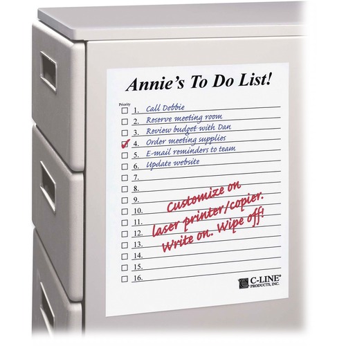Sheets, Dry Erase, 11x8.5 25/BX
