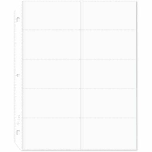 Sheet, Business Card, Clear 10/PK