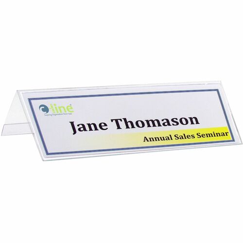 Holder, Card, Tent, Plastic 25/BX