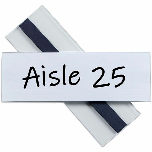Holder, Label, Magnet, 2" Binder, Chrome 10/PK