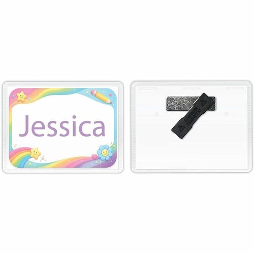 Badge, Name, Magnetic, Clear 20/BX
