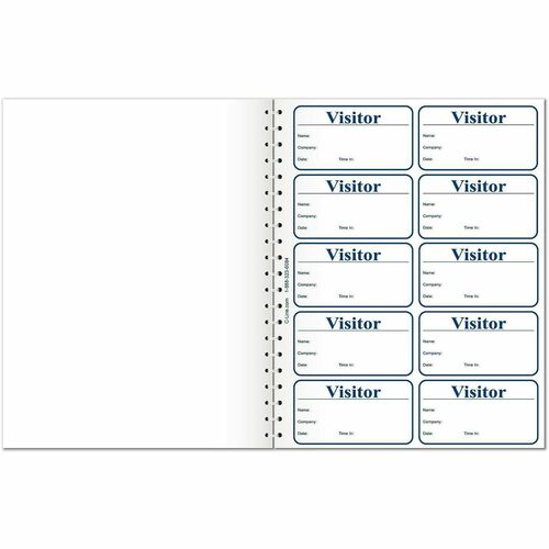 Badge, Visitor, Register Log, White 150/BX