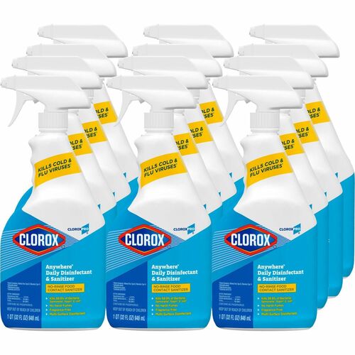 Cleaner, Sanitizing, Trigger Spray, 32 Oz 12/CT