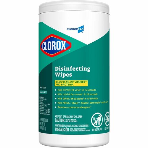 Wipes, Disinfecting, Fresh, 75 Ct 6/CT