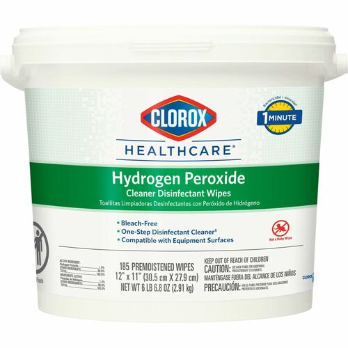 185 Wipes, Disinfectant, Hydrogen Peroxide 100/PL