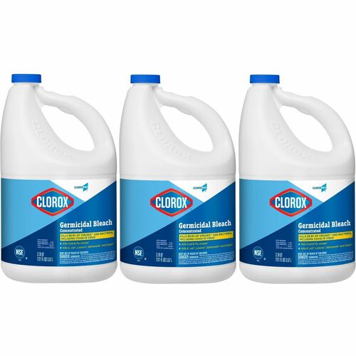 Bleach, Disinfectant, Germicidal, 121 Oz 3/CT