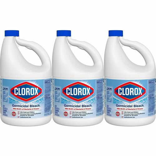Bleach, Liquid, Germicide, Concentrate, 121 Fl Oz 3/CT