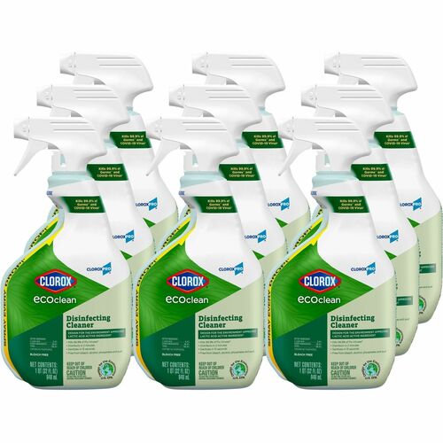 Cleaner, Disinfectant, Eco Clean, Spray, 32 oz 9/CT