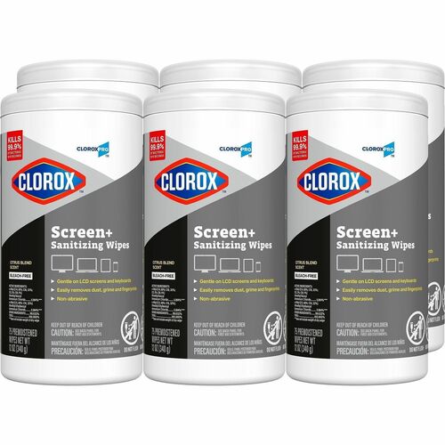 Wipes, 75 Count, Wet 6/CT
