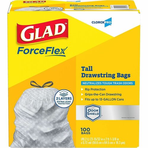 Bag, Trash, Kitchen, 13 Gallon 100/BX