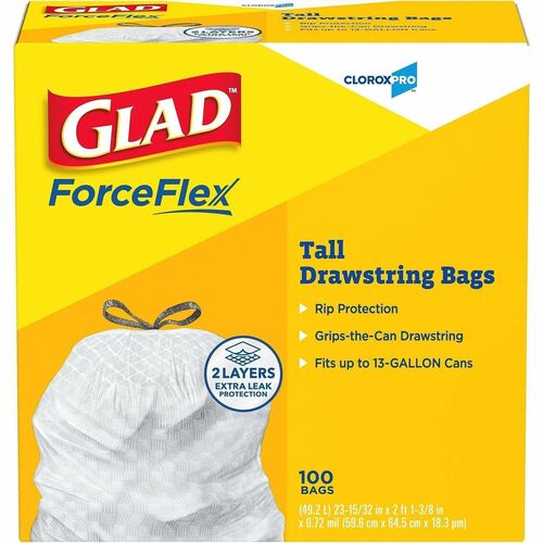 Bag, Trash, Kitchen, 13 Gallon 100/BX