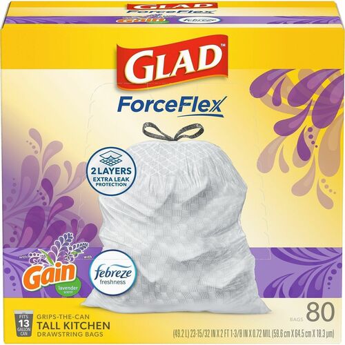 Bags, Trash, Odorshield, 13 Gal 80/BX
