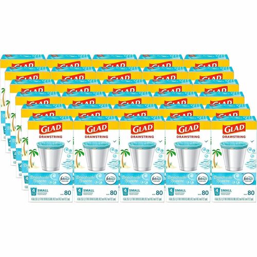 Trash Bag, Drawstring, 8 Gallon 30/CT