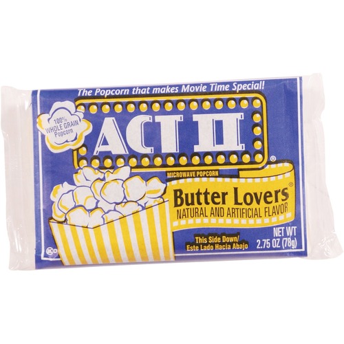 Microwave Popcorn, Butter Lovers, 2.75 oz, Multi 36/CT