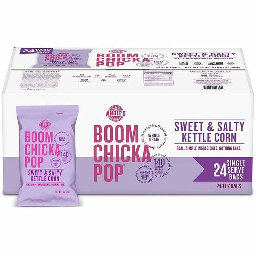Popcorn, Sweet/Salty Kettle Corn, Single Serve, 0.6oz Bag 24/CT