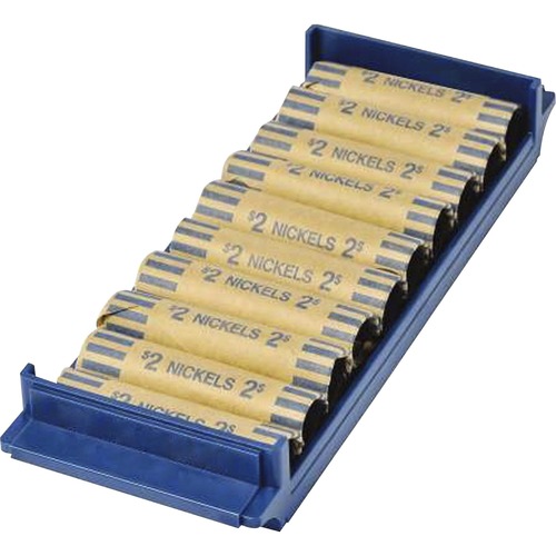 Tray, Coin Stick, Blue Plastic 2/PK