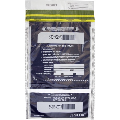 Bag, Deposit, Tamper-Evident, Twin 100/PK