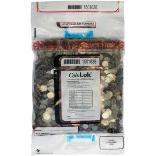 Bag, Coin Lock, Double Handle, White 50/PK