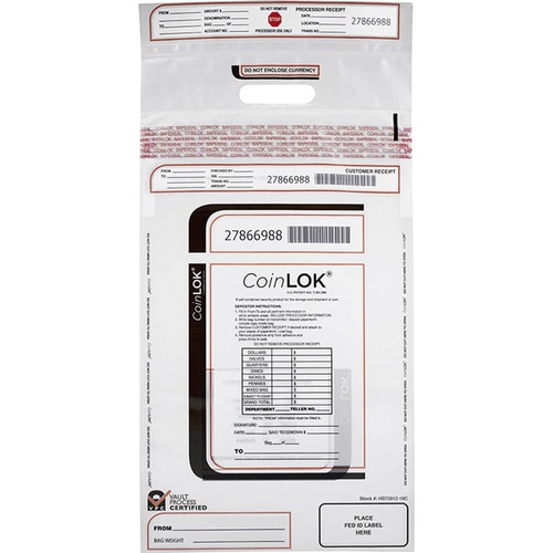 Bag, Coin, T-E, Single, Heavy Duty, 12.5x25 50/PK
