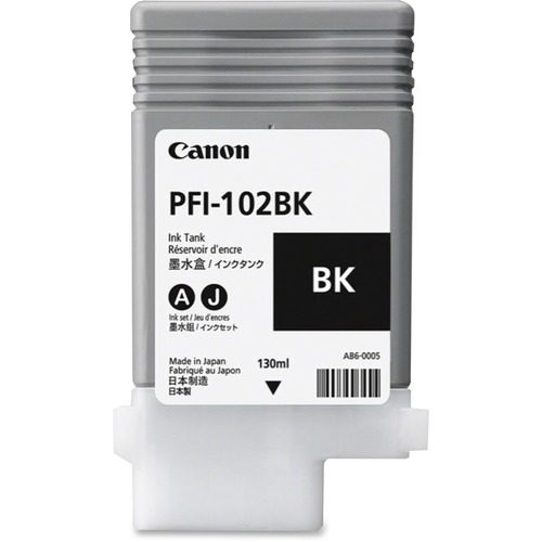 Cartridge, Ink, PFI-102BK, Black