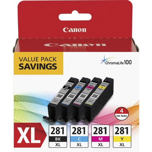Cartridge, Black, Cyan, Magenta, Yellow, Value Pack 4/PK