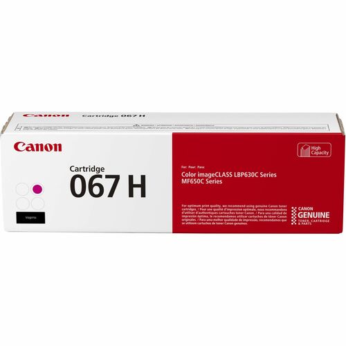 Toner, 067 F/ImageClass, MF650C/LBP630C, 2350 Page Yield, Magenta
