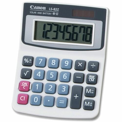 Calculator, 8 Digit, Solar, LCD, Port
