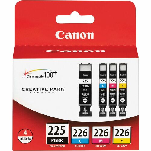 Cartridge, PGI225 & CLI226C, Magenta & Yellow 4/PK