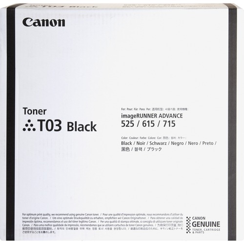 Toner Cartridge, For iR 525/615/715, 51500 Page Yield, Black