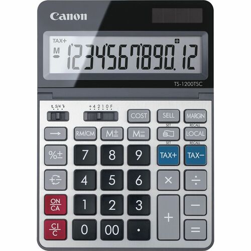 Calculator, Desktop, 12 Digit, Solar