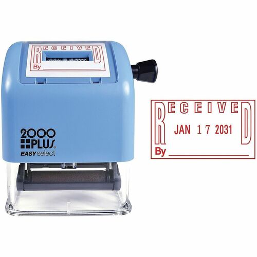Stamp, Date, 2000+, Received, Red/Beige