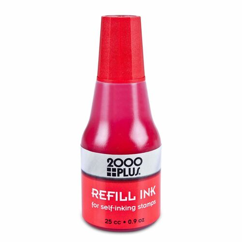 Ink, 2000 Plus Self Inking, Red