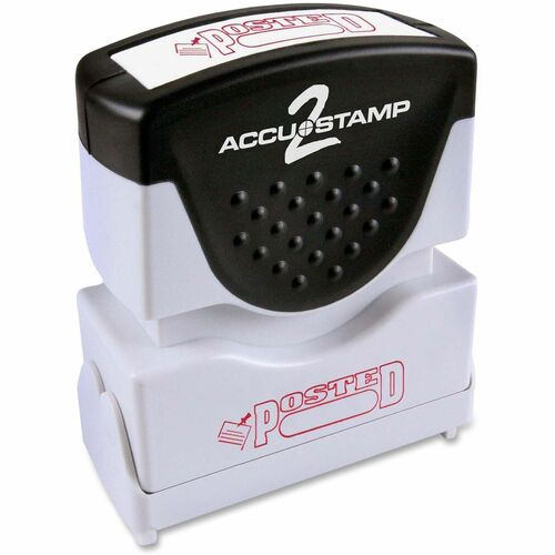 Stamp, Accu, Shutter, Posted, Red