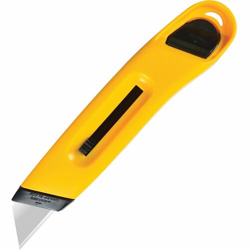 Knife, Retract, Plastic, Yellow