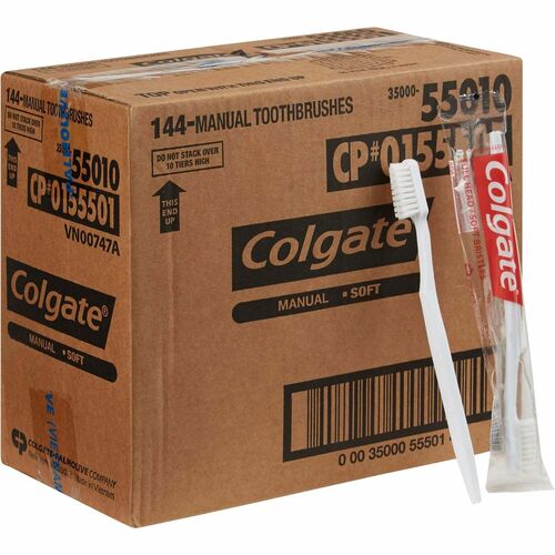 Toothbrush, Full Head, Soft Bristles, Individually Wrapped, MI 144/CT