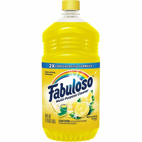Multipurpose Cleaner, 56 oz, Lemon, Yellow