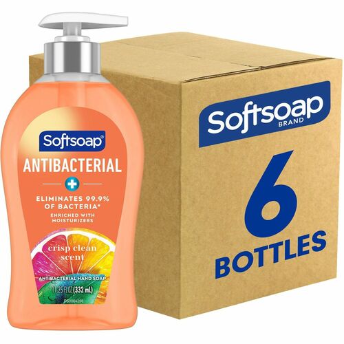 Hand Soap, Liquid, Crisp Clean, Antibacterial, 11.25 Fl Oz, OE 6/CT