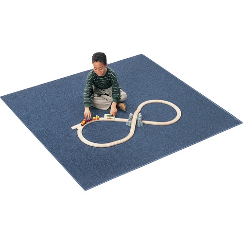 Rug, Anti-Static, Nylon, Kidply Backing, Rectangular, 6'x9', Marine Blue