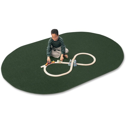 Rug, Mt St Helen, 6x9, Oval, Green