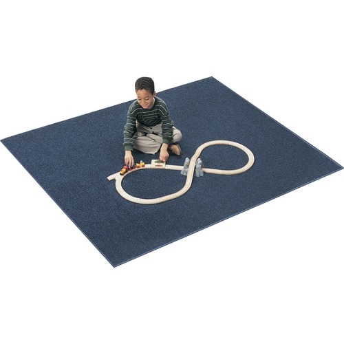 Rug, Anti-Static, Nylon, Kid Ply Back, Rectangular, 7'6" x 12', Blueberry