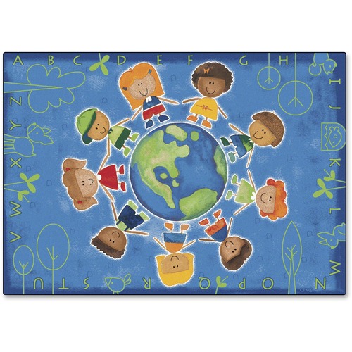 Give The Planet A Hug Rug, 6' x 9', Rectangle, Multi
