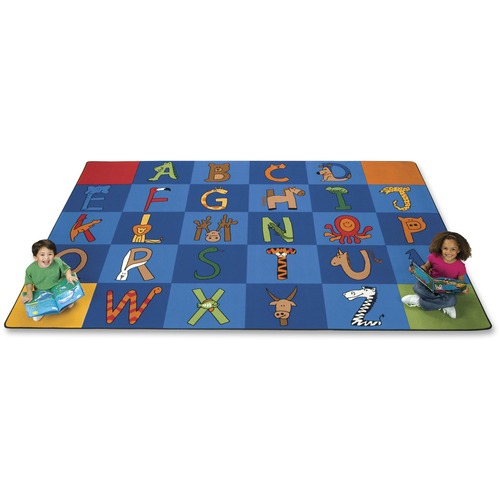 A-Z Animals Rug, Rectangle, 8'4" x 13'4"