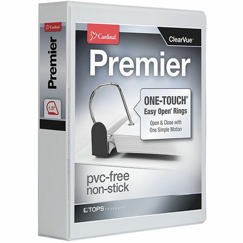 Binder, Ezopen, Slanted, 1.5" White