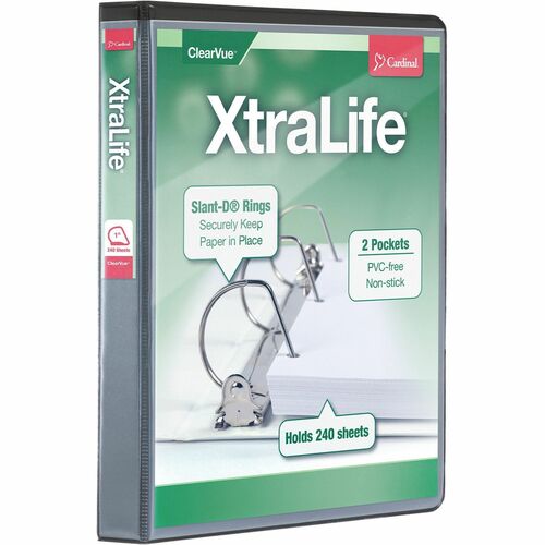 Binder, X-Life, D-Ring, 1", Black