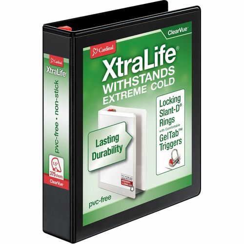 Binder, X-Life, D-Ring, 1.5", Black