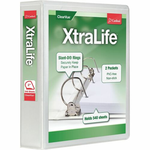 Binder, X-Life, D-Ring, 2", White