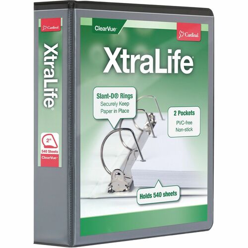 Binder, X-Life, D-Ring, 2", Black