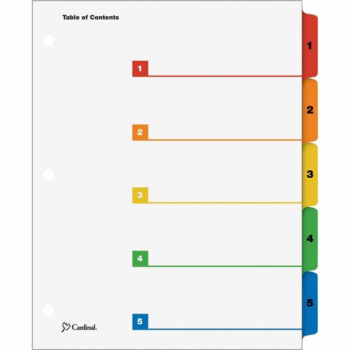 Index, 3-Ring, 1-Step, 1-5, Mile