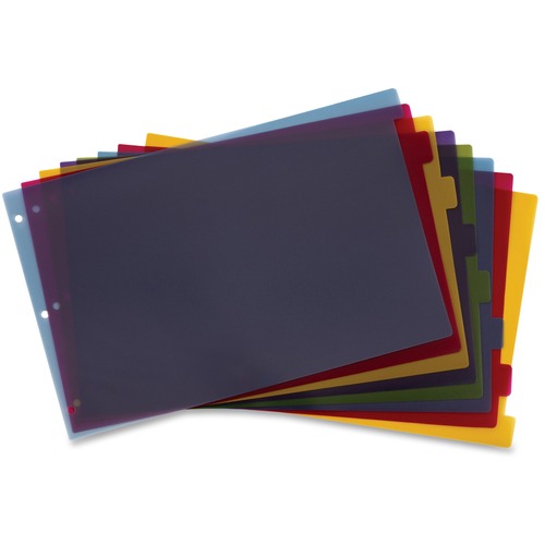 11" x 17" Poly Divider, 8 Tab, Multicolor