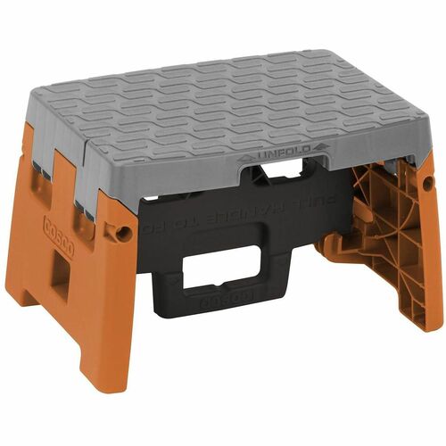 1 Step, Stool, Black, Orange, Gray, Foldable